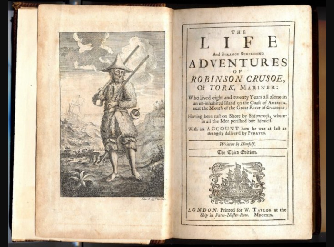 Первое издание Робинзона Крузо