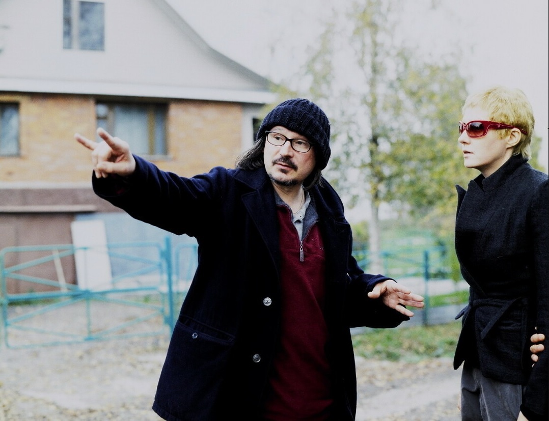 Алексей Балабанов и Рената Литвинова на съемках Мне не больно