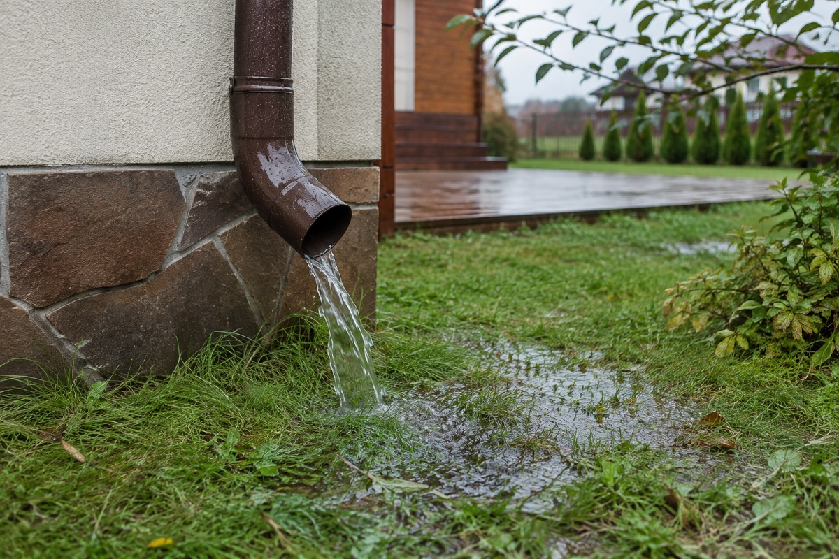 дождевая вода-слив