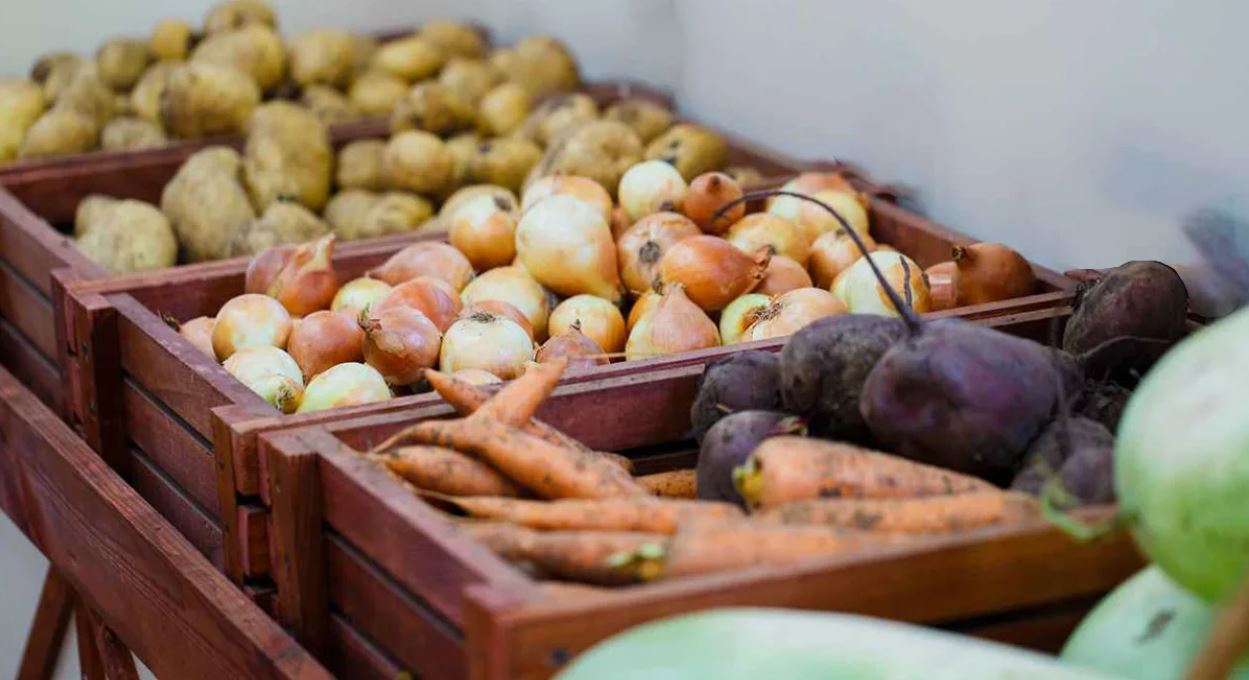 ящики с овощами