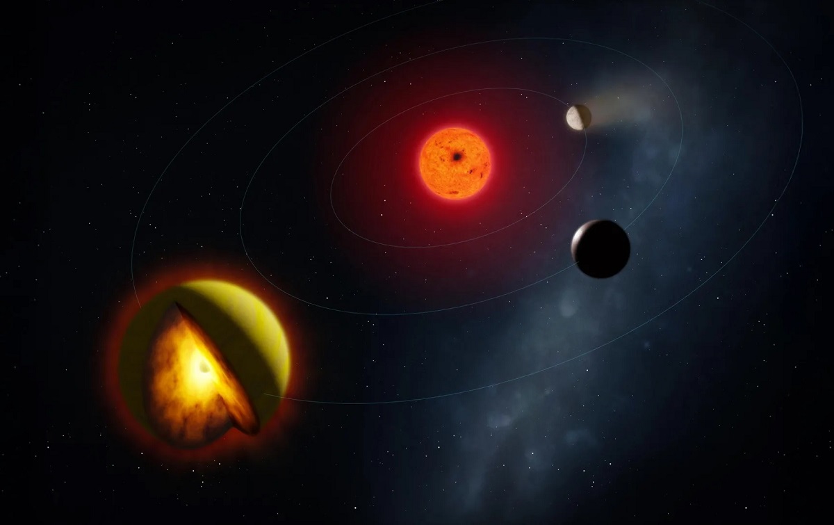 Художественное изображение картины L 98-59 d. Автор изображения Марк А. Гарлик