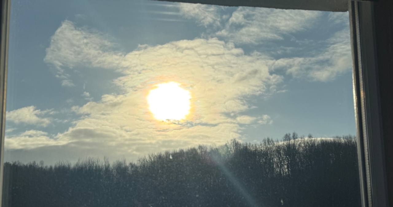 солнце в Минске 21 декабря