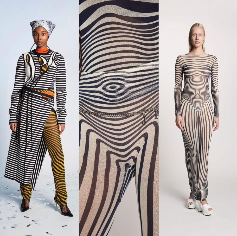 мода на полоску от Готье