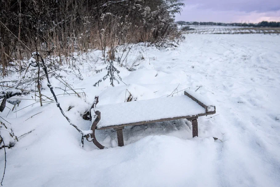 зима, старые санки.jpg