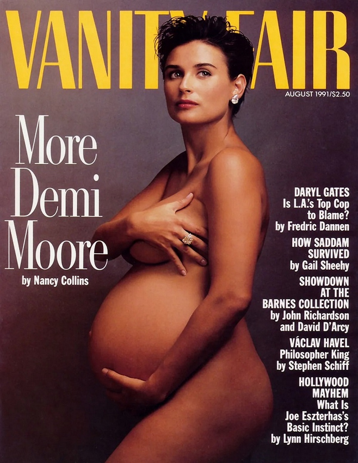 4-Беременная Деми Мур фото Энни Лейбовиц Vanity Fair1991 год.jpg