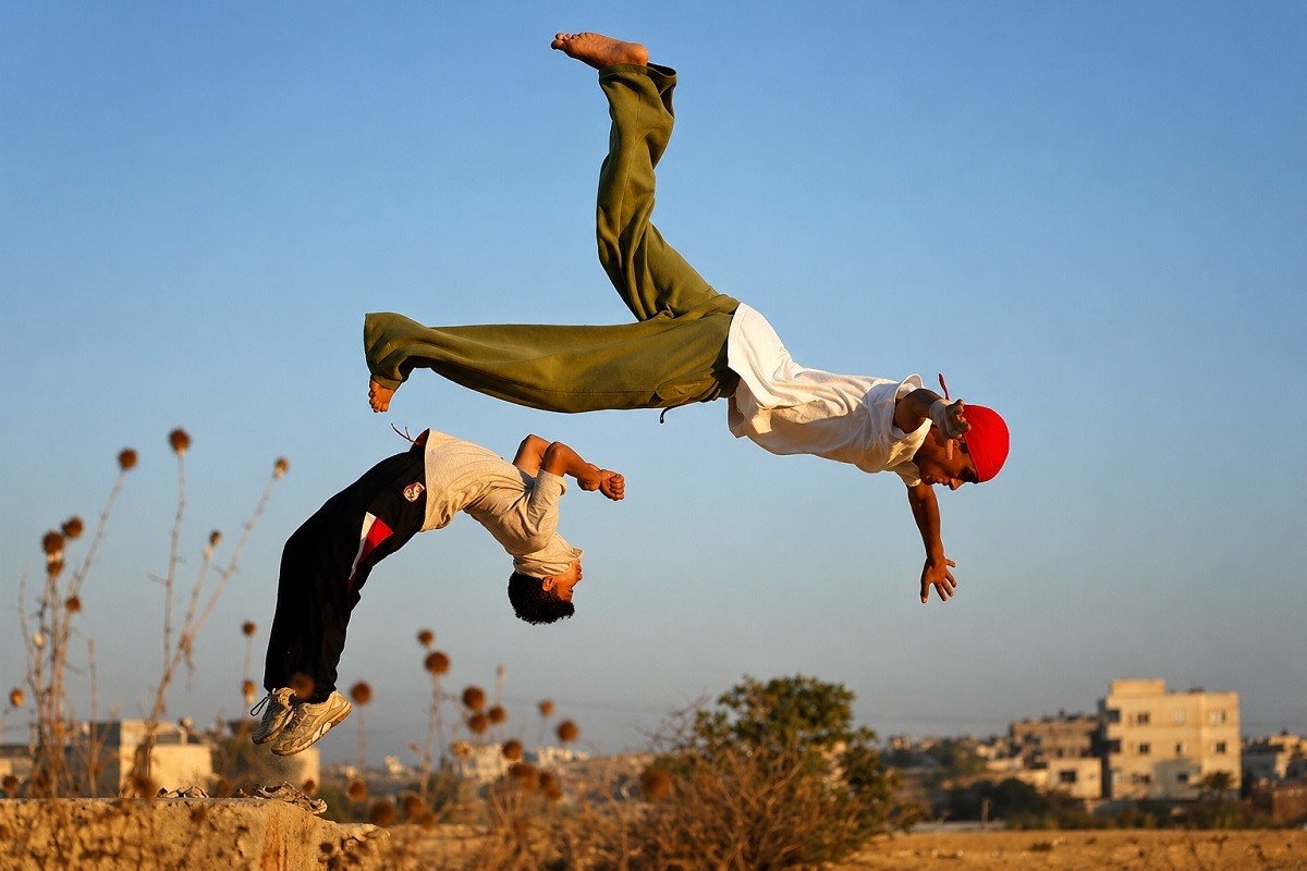 паркурщики