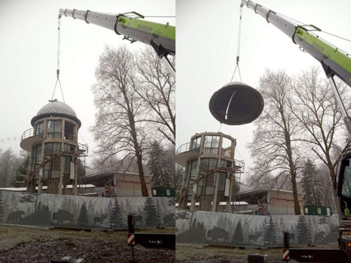 сняли купол с обсерватории Минского планетария