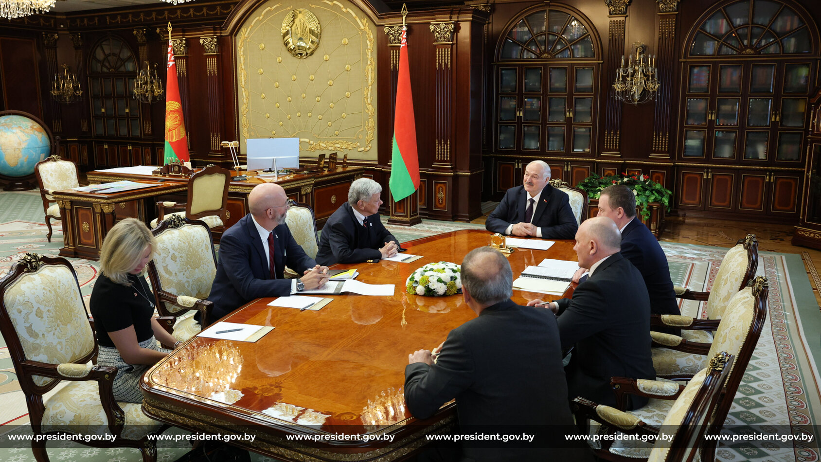 встреча Лукашенко с американской делегацией 15 сентября