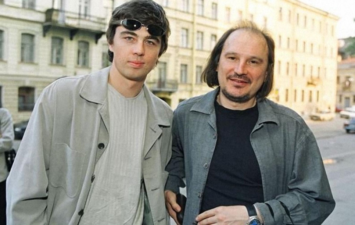 Балабанов и Бодров на съемках Брат