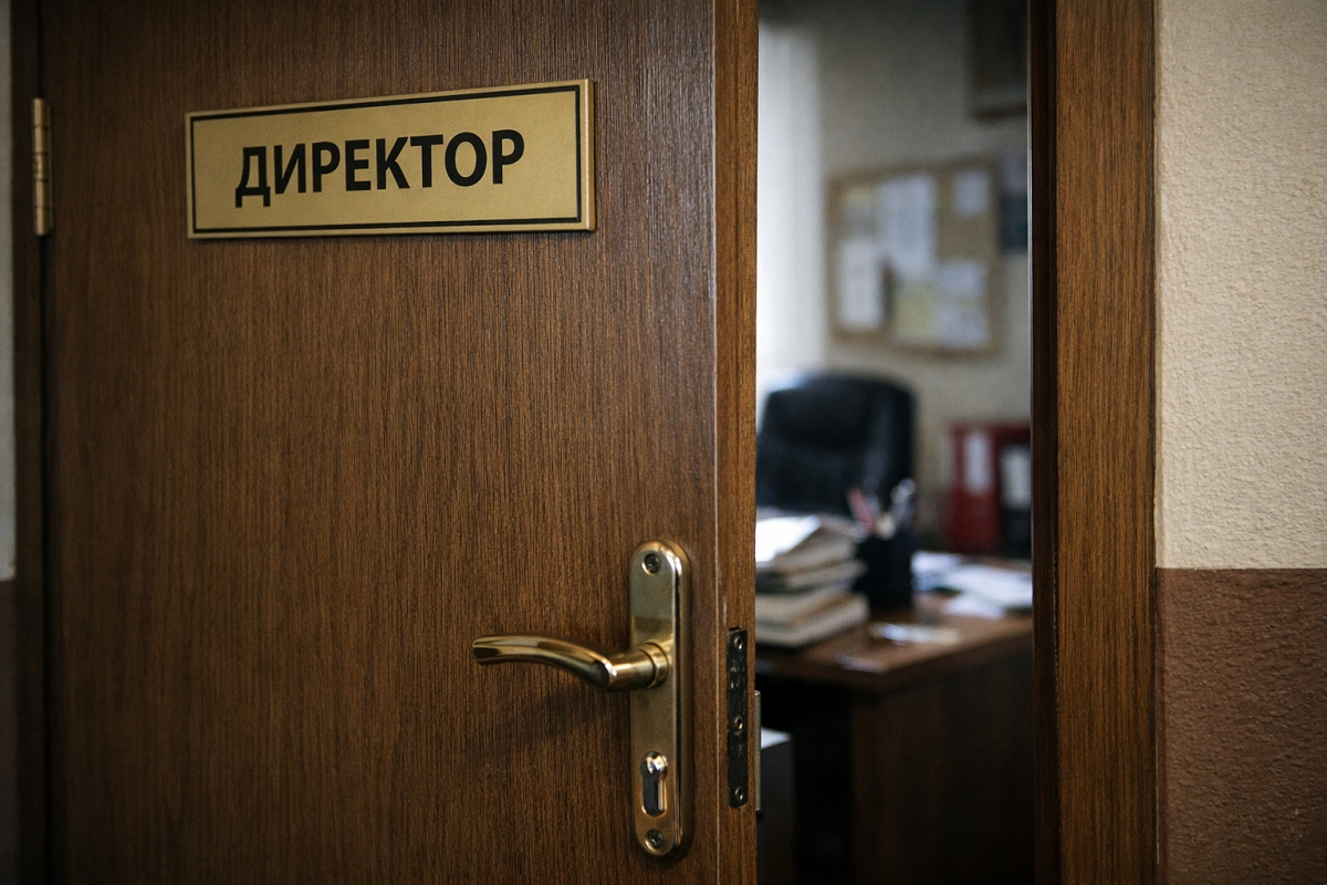 Дверь с табличкой директора.png