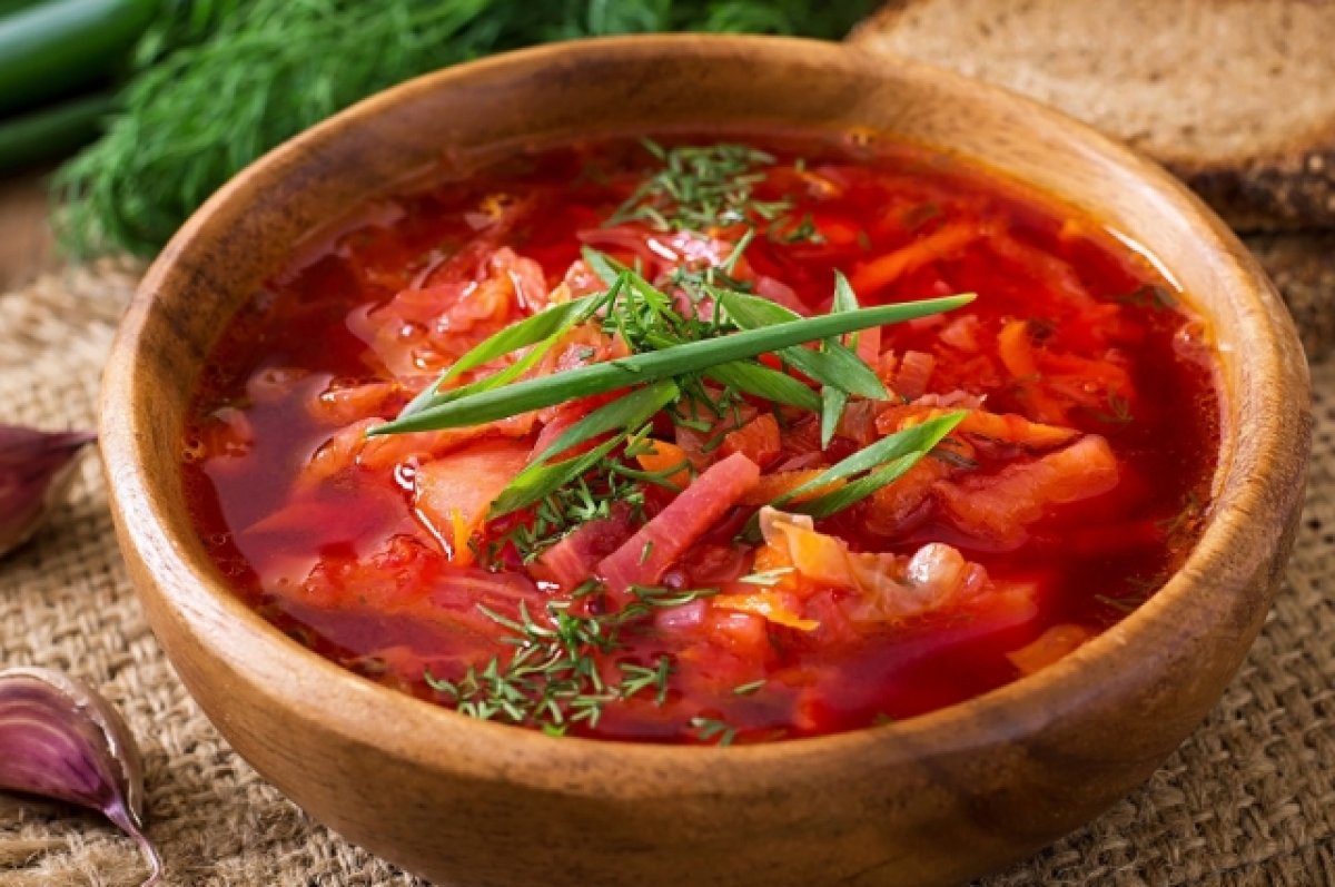 вкусный борщ