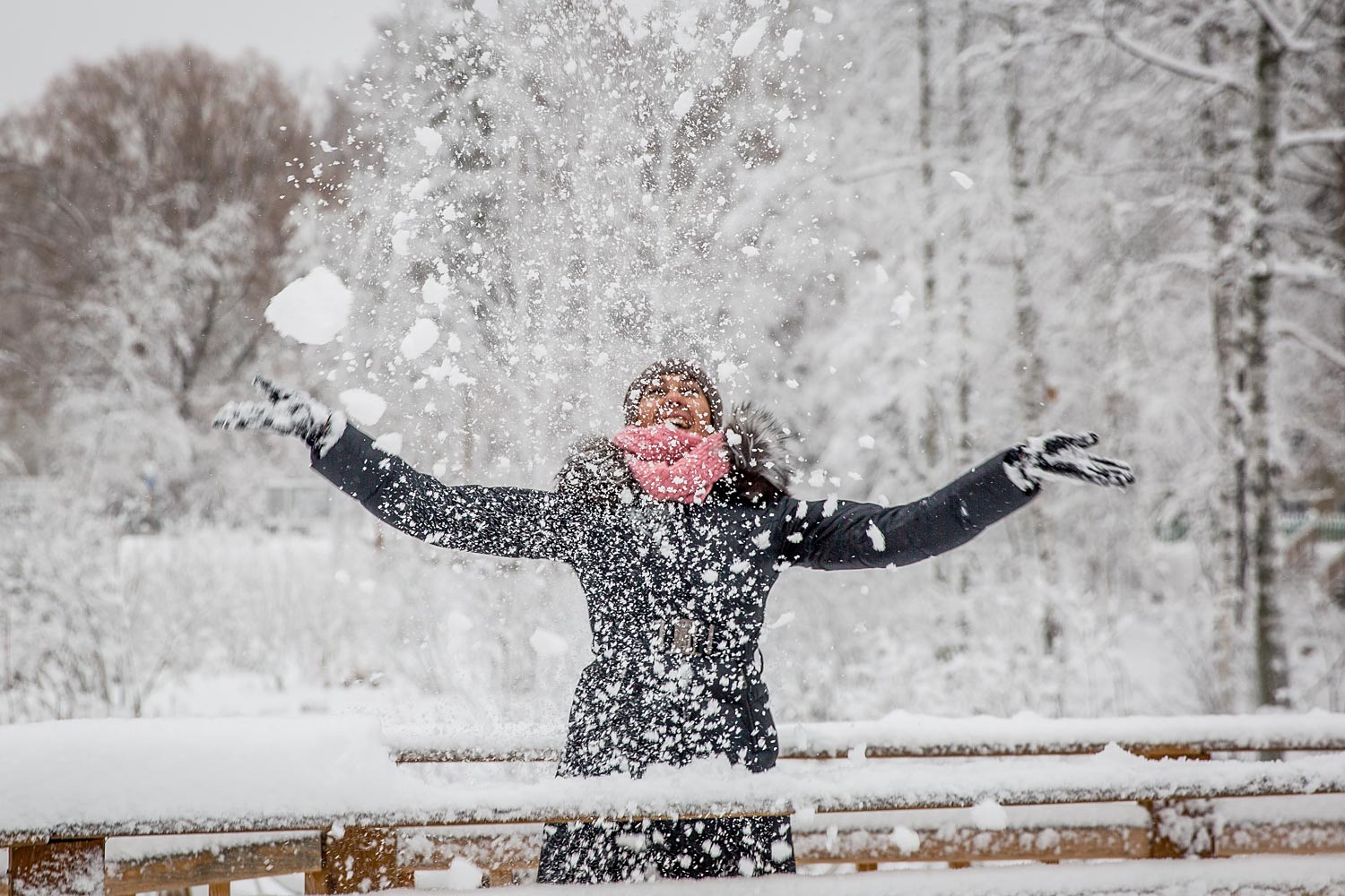 Снег нападал на Новый год