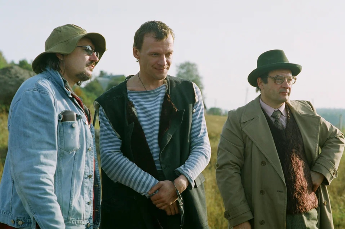 Алексей Балабанов и Алексей Серебряков на съемках Груз200