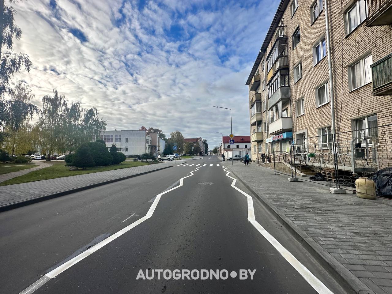 ломаная разметка в Гродно