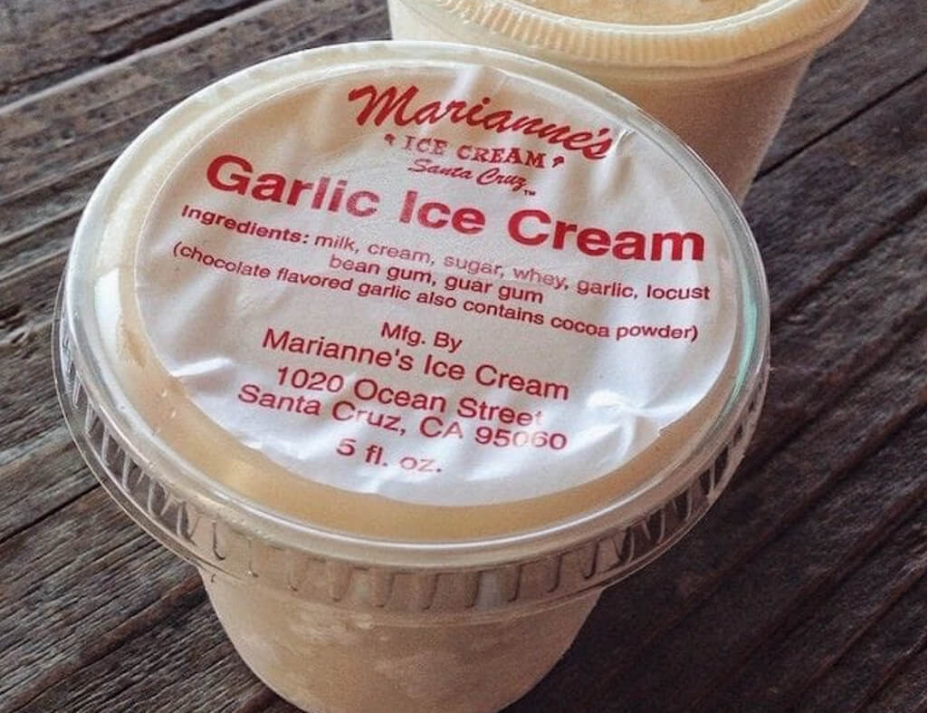мороженое с чесноком