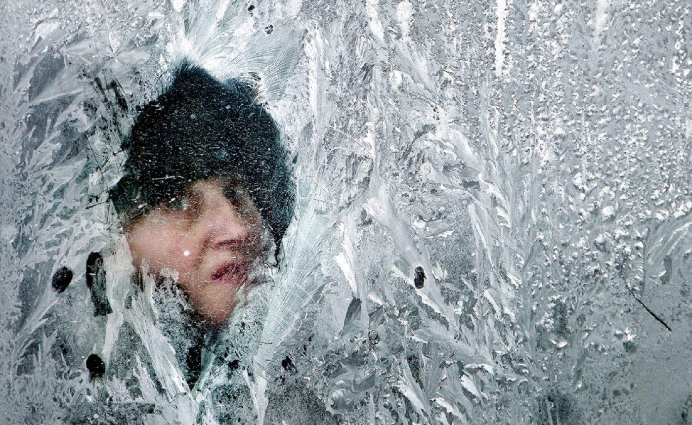 узоры на окне при сильном морозе