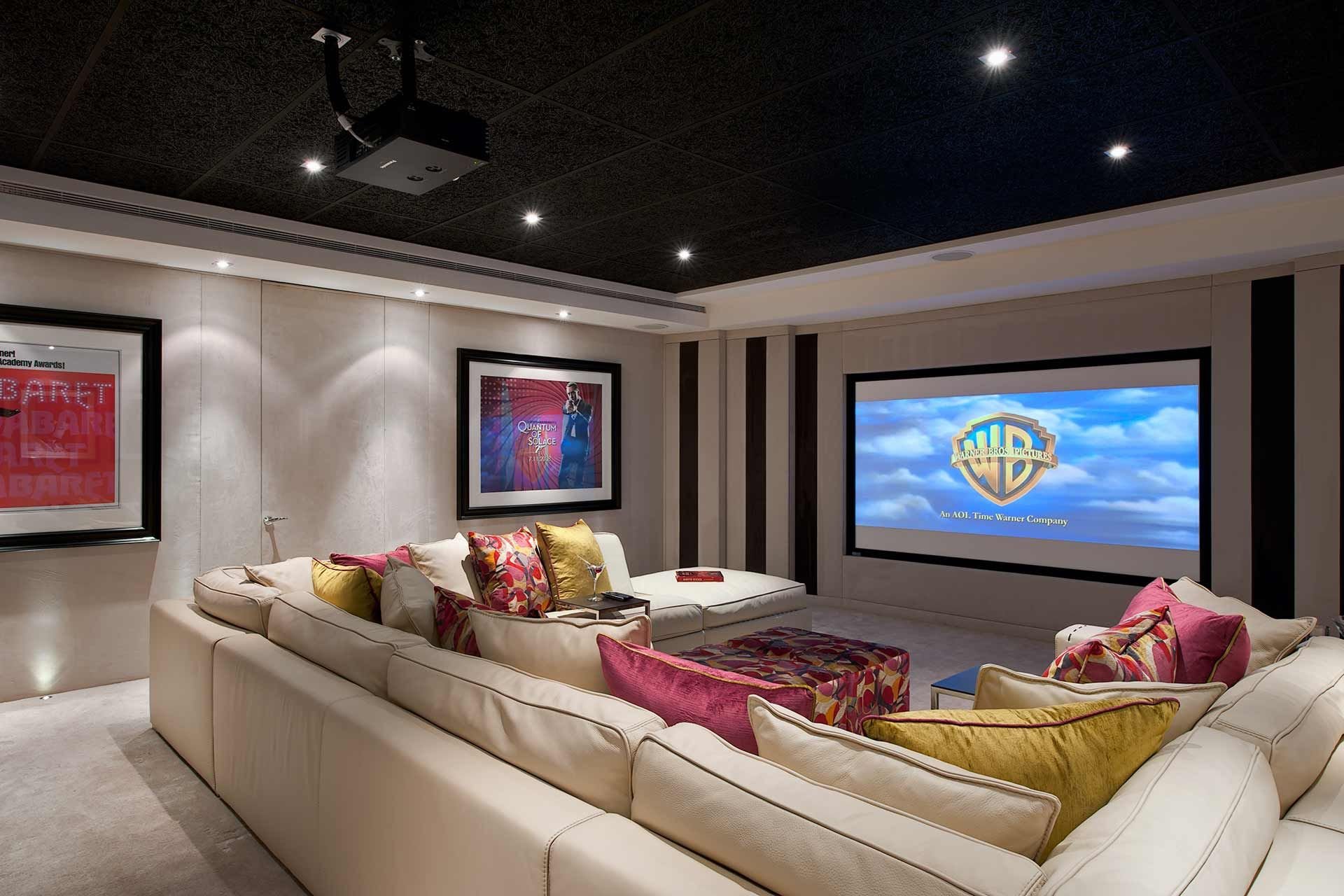 Идея для оформления домашнего кинотеатра