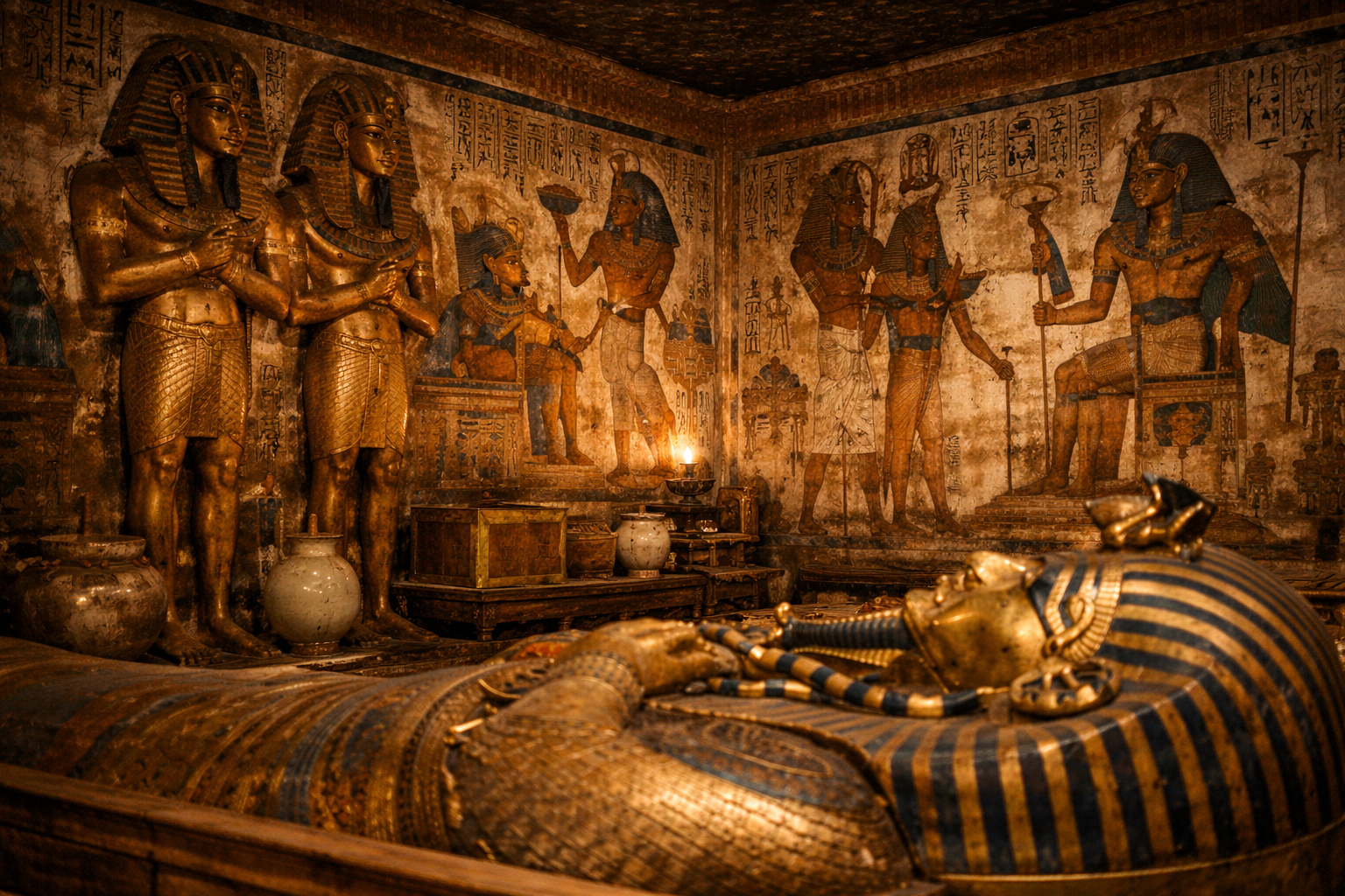 Погребальный зал египетского фараона