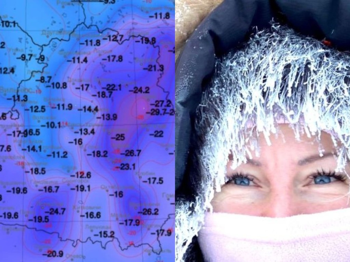 В Беларуси ударил мороз -29,7°С