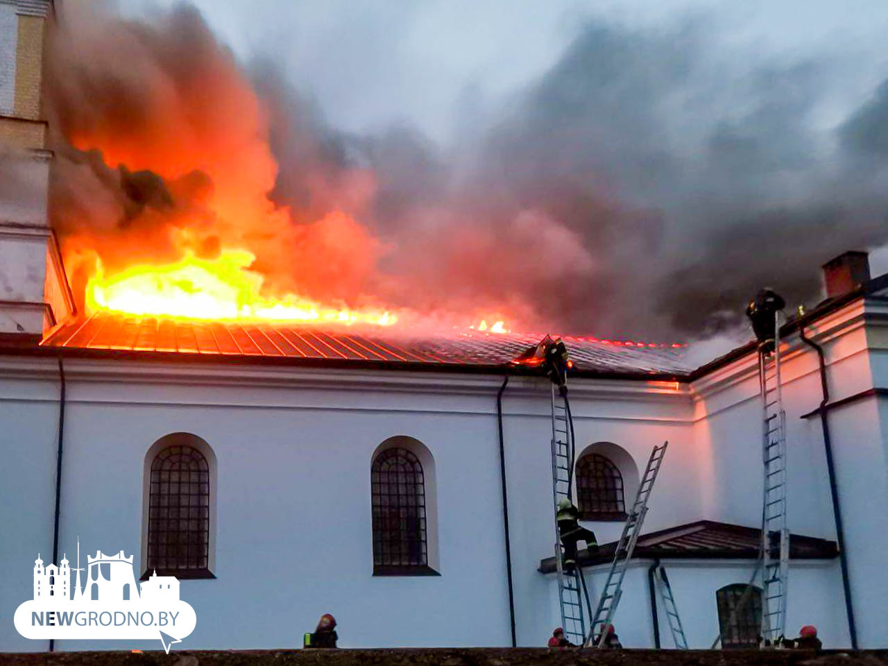 пожар в костеле под Гродно
