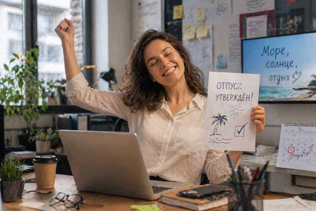 отпуск утвержден