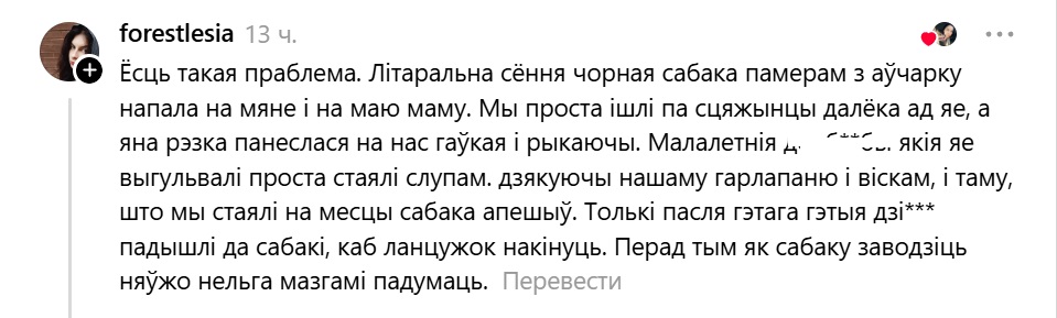 напала собака