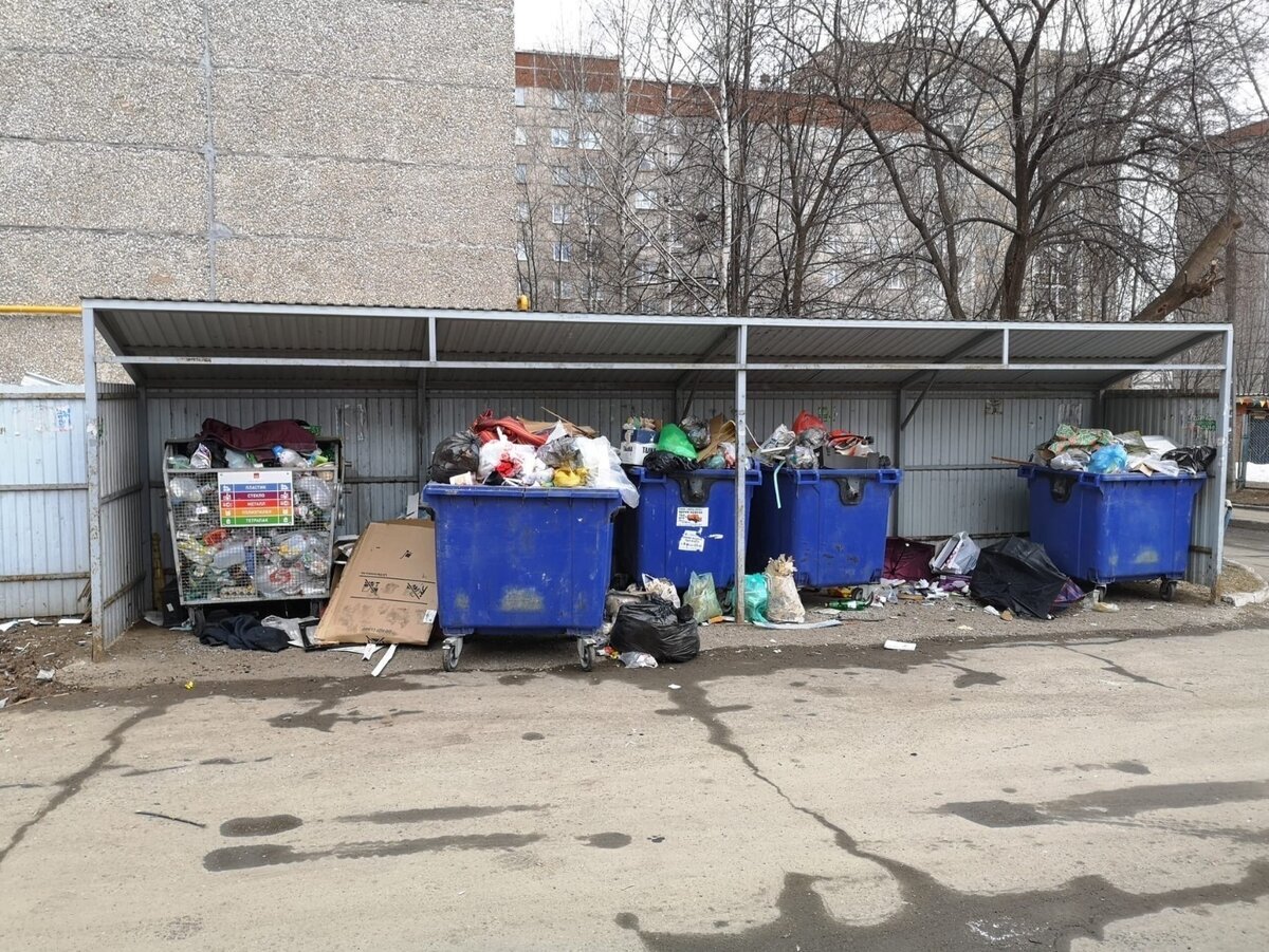 переполненные мусорные баки переполненные мусорные баки