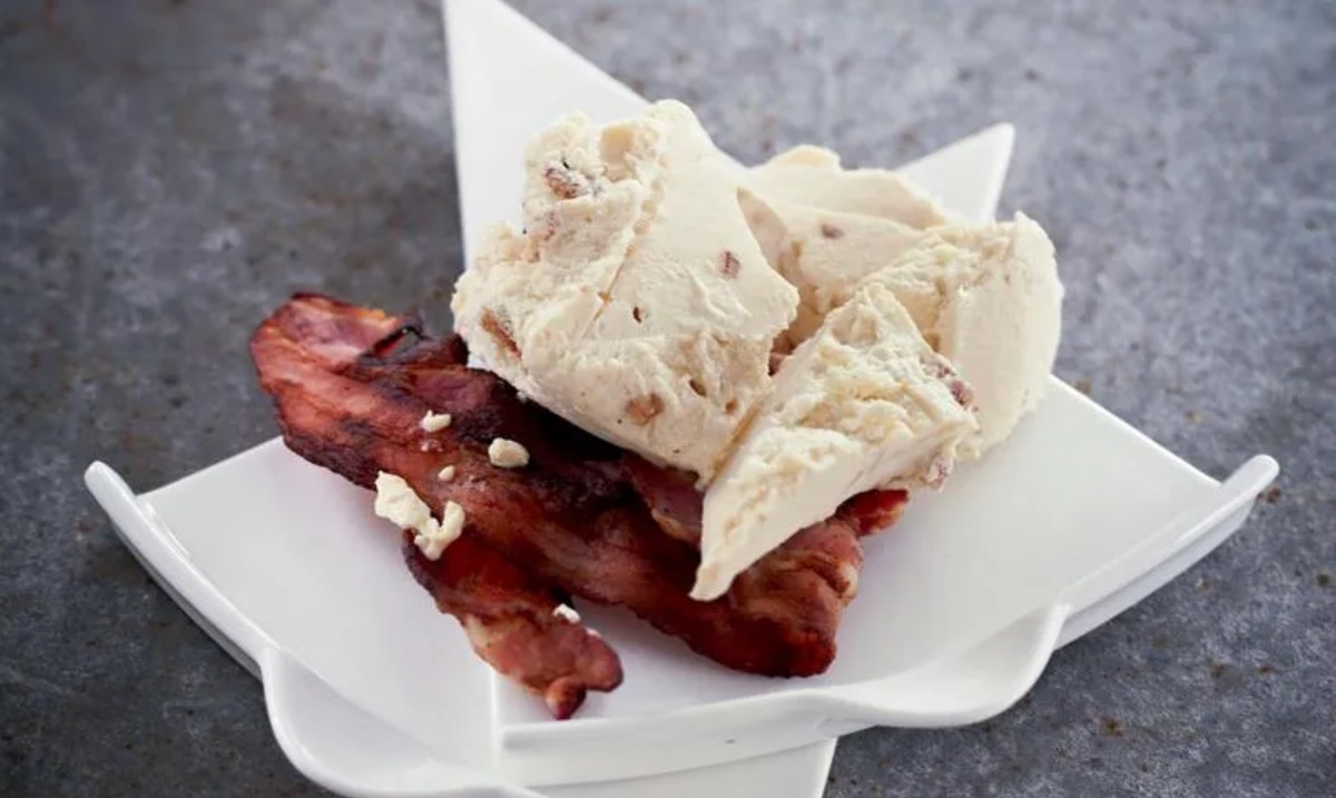 мороженое с беконом