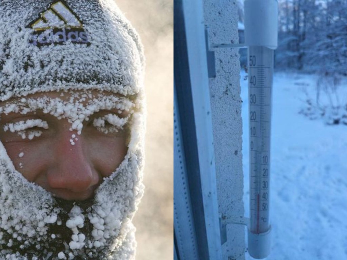 морозы около -35°С в Ракове