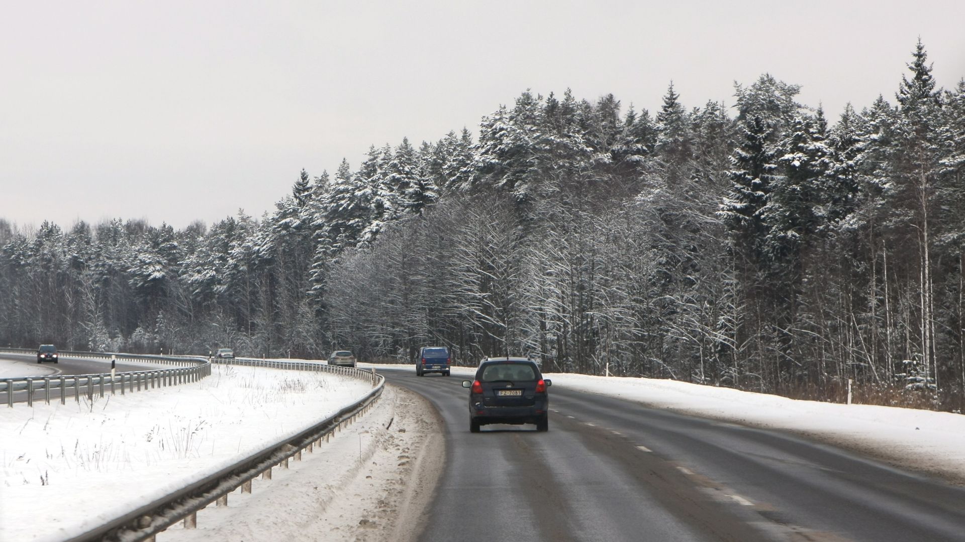 дорога зимой