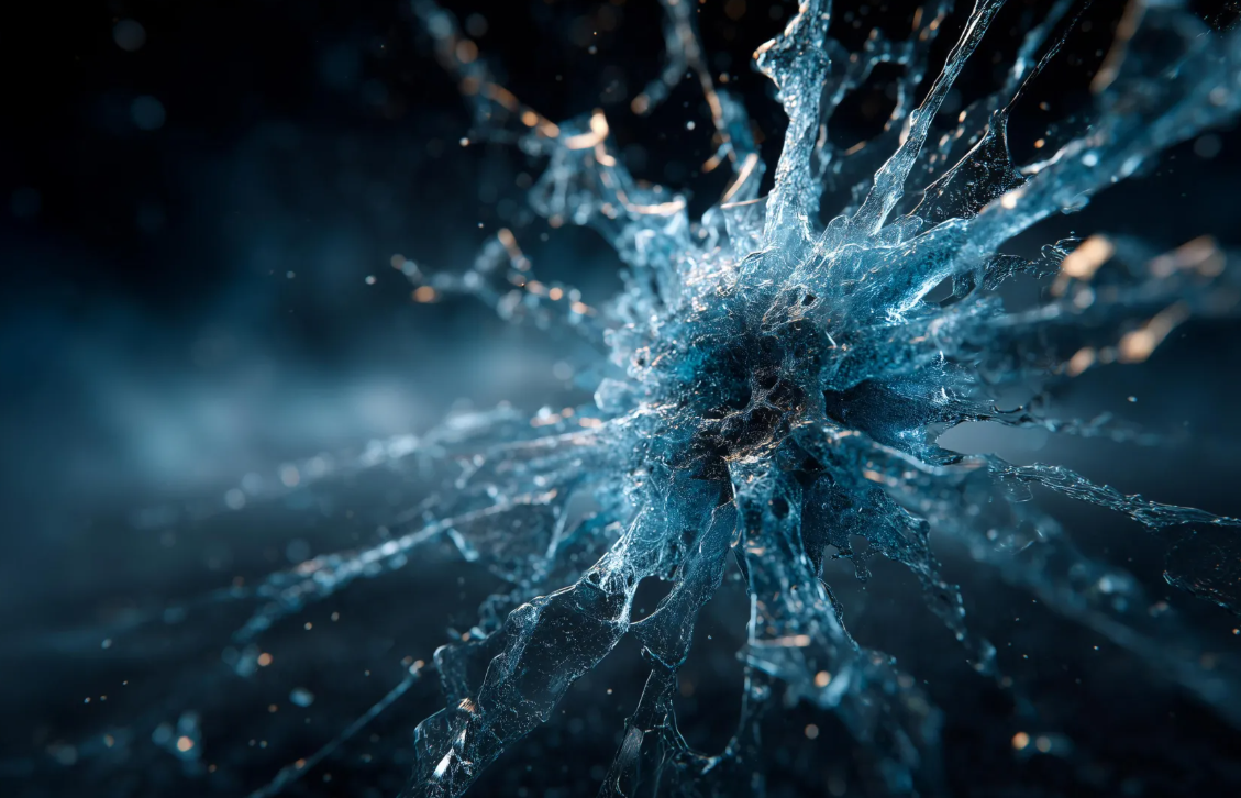 Замороженные кристаллы цианистого водорода