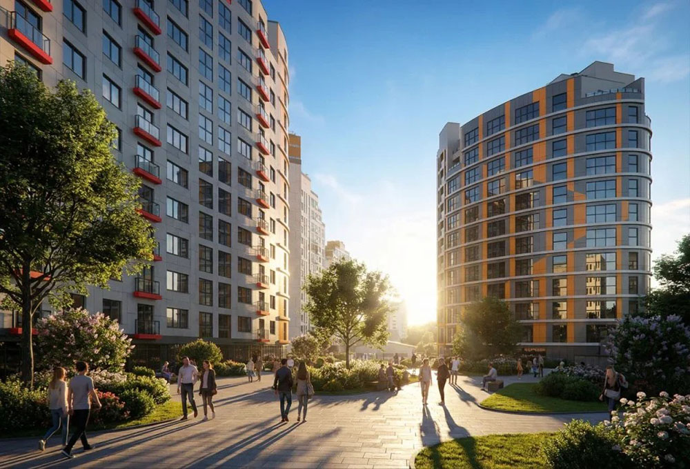 Рендер квартала “Фарфоровый”