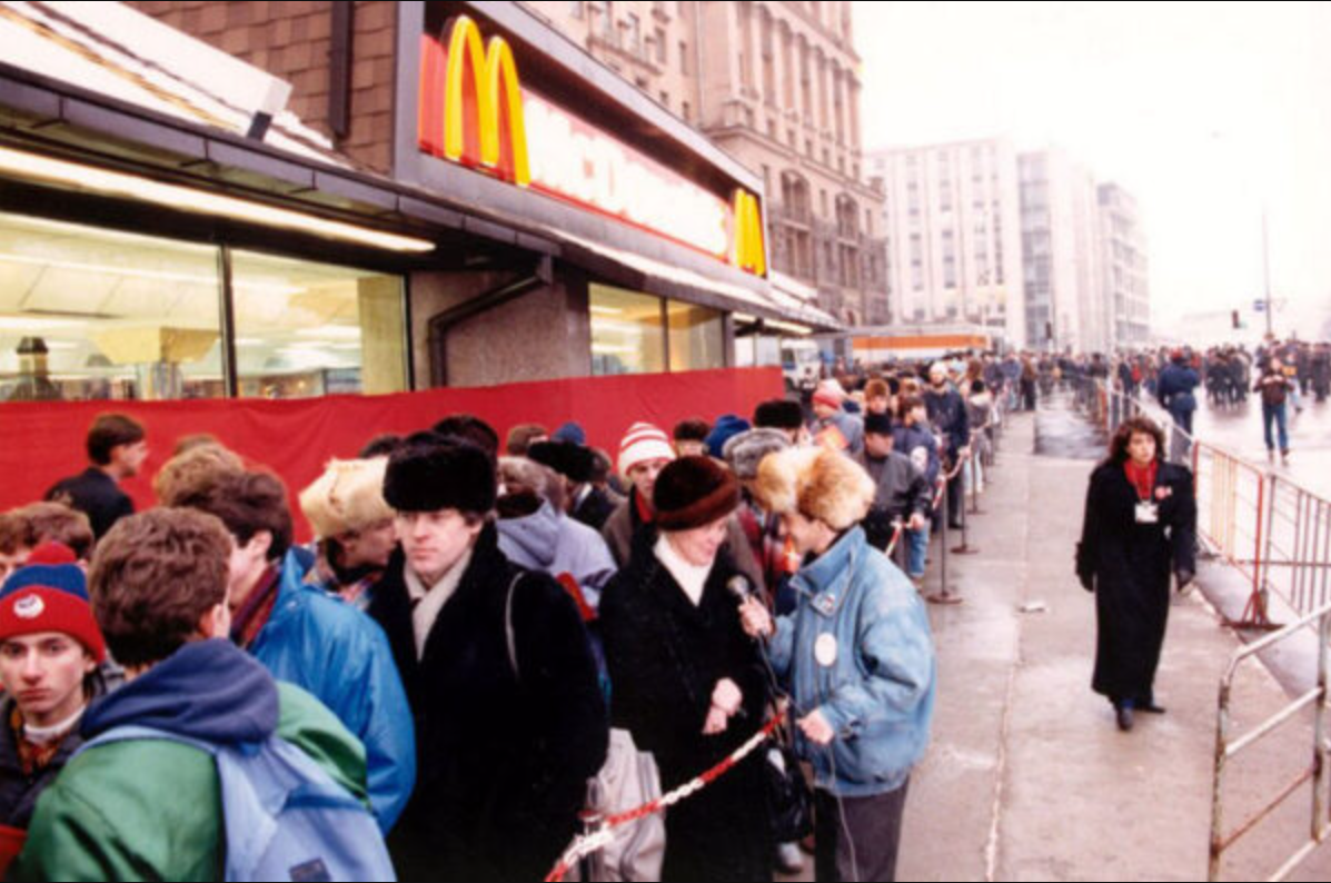 открытие первого Макдональдс в СССР, пресса