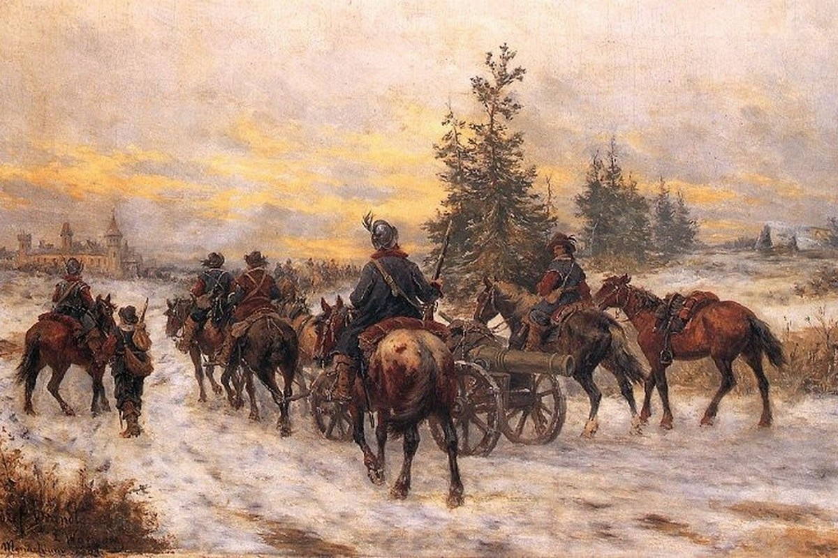 7-Шведские войска в Польше картина Юзефа Брандта.jpg