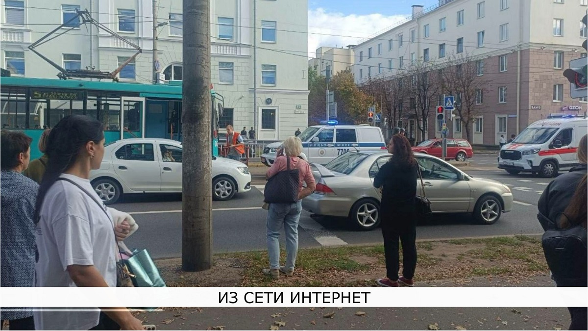 конфликт в трамвае в Минске
