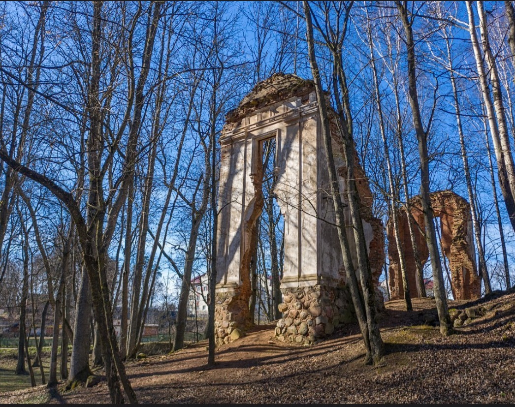 Руины дворца Тышкевичей