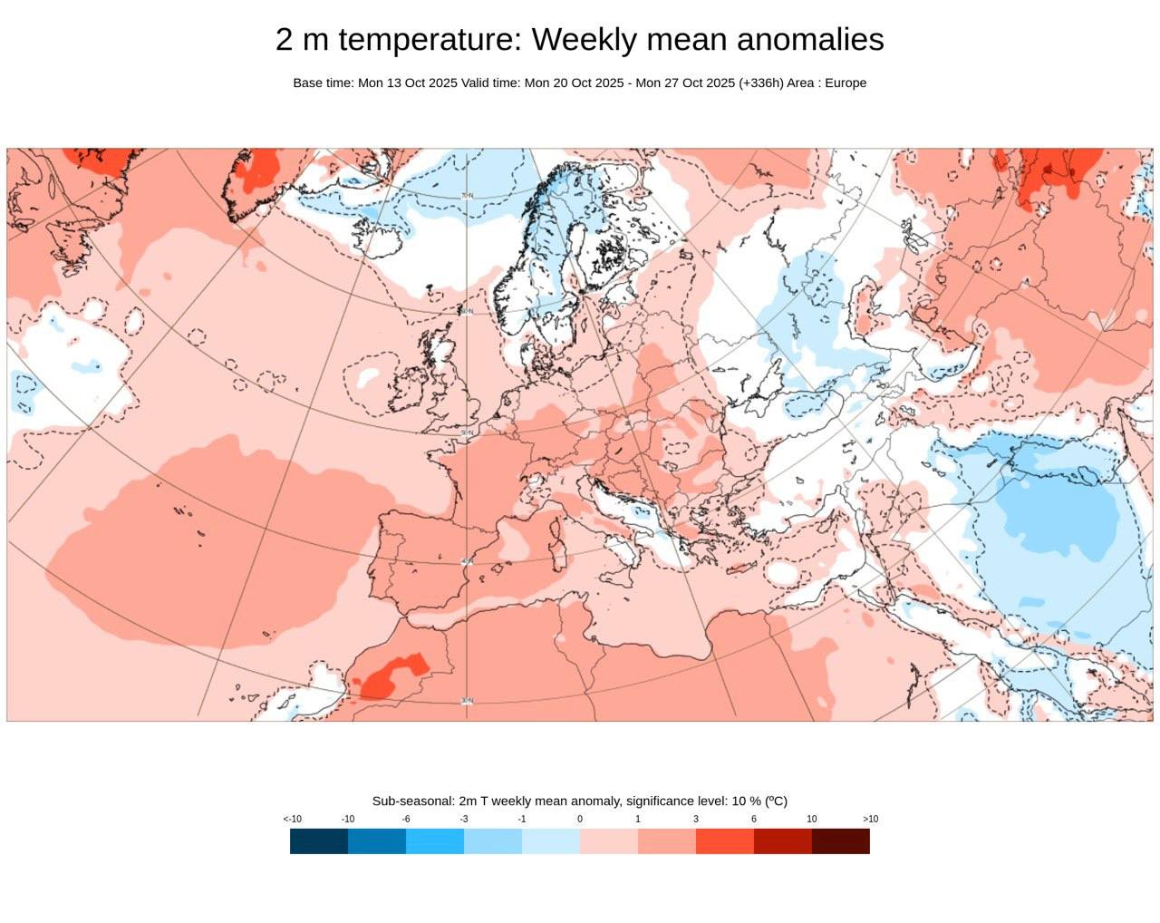 карта температурных аномалий