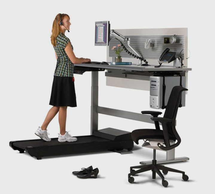 рабочее место на беговой дорожке рабочее место на беговой дорожке