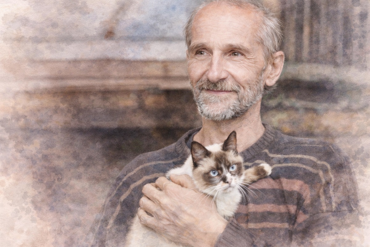 Мамонов с кошкой