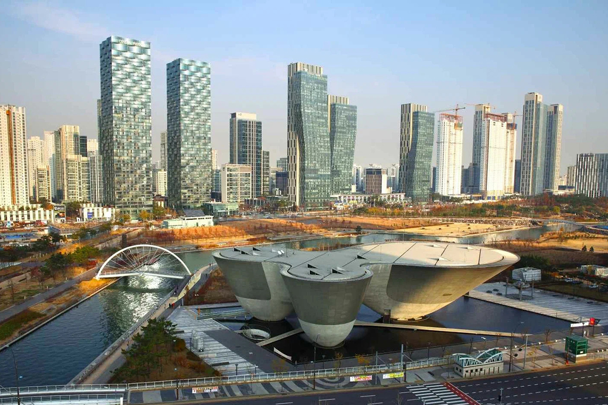 Умный город Сонгдо в Южной Корее