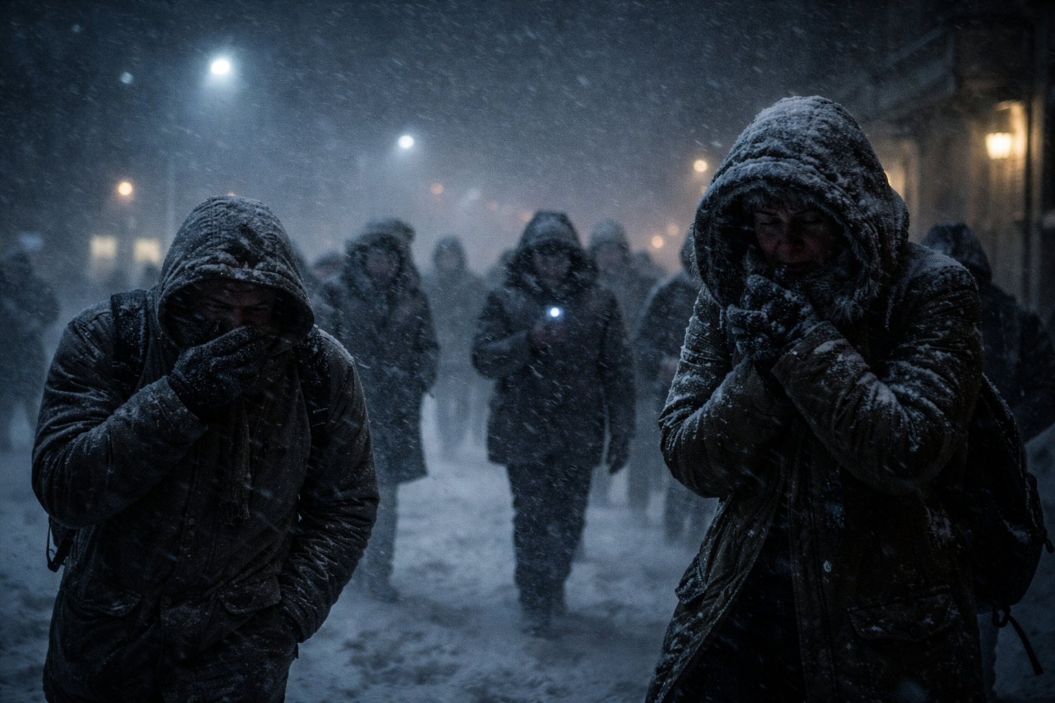 сильный мороз ночью в феврале