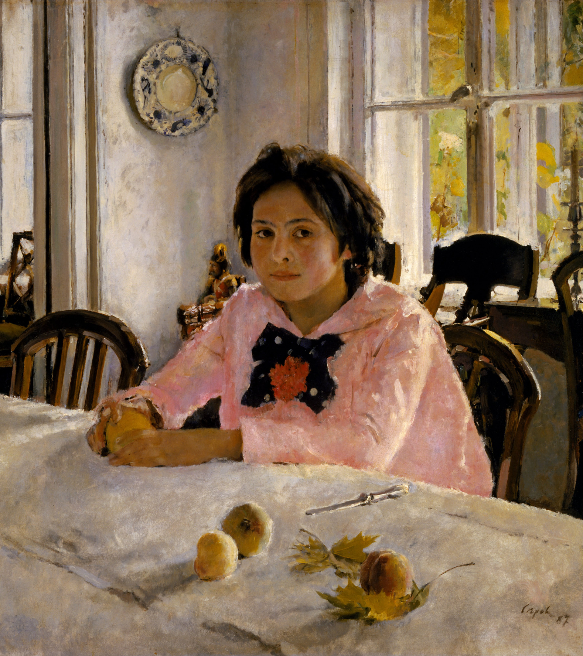 Valentin Serov, Девочка с персиками. Портрет В.С. Мамонтовой