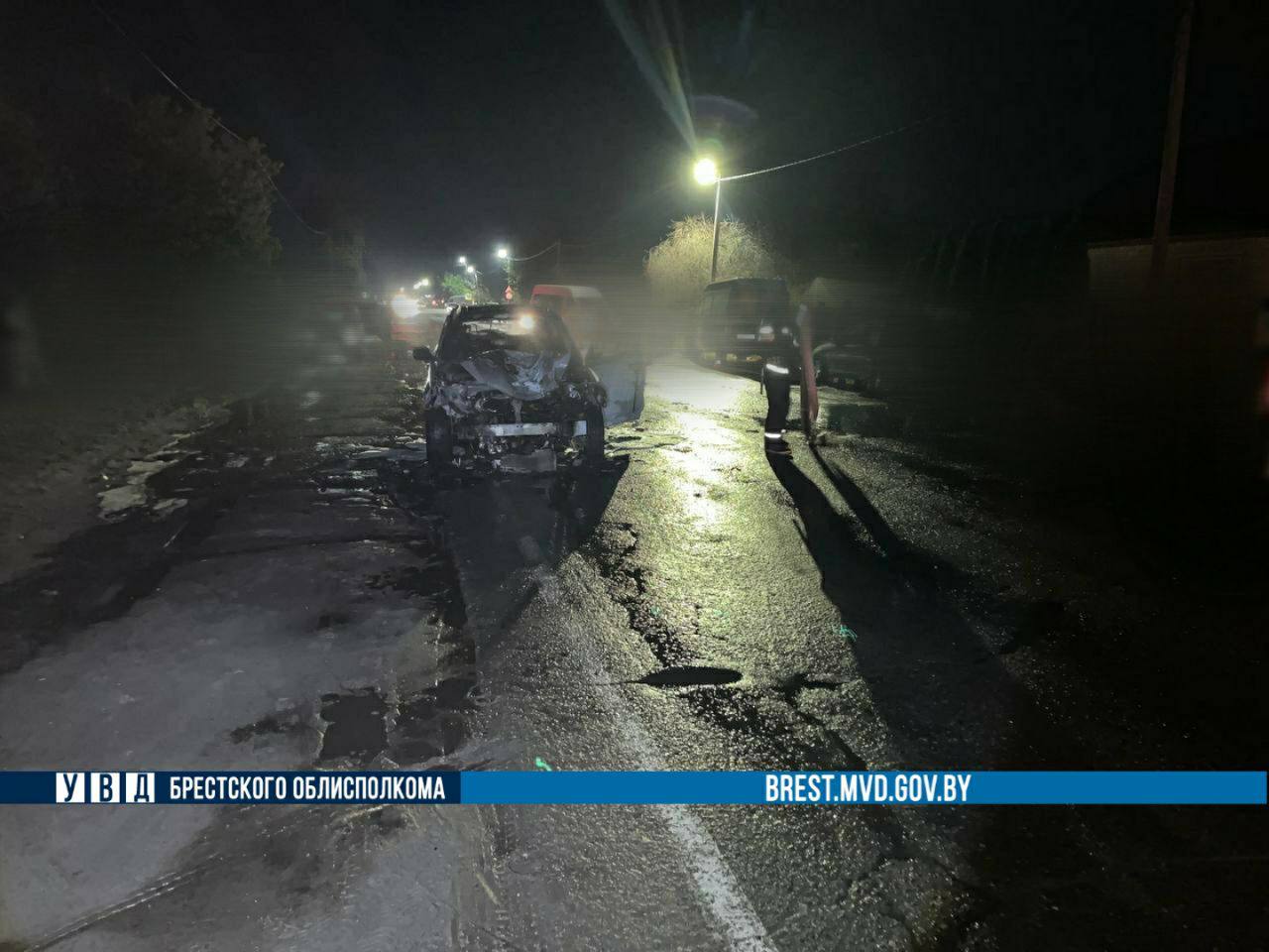 ДТП с загоранием авто