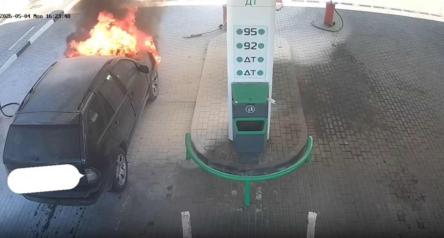 пожар на заправке