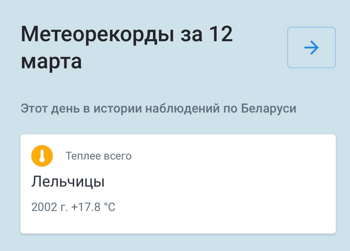 +17,8°С в Лельчицах 12 марта 2002 года