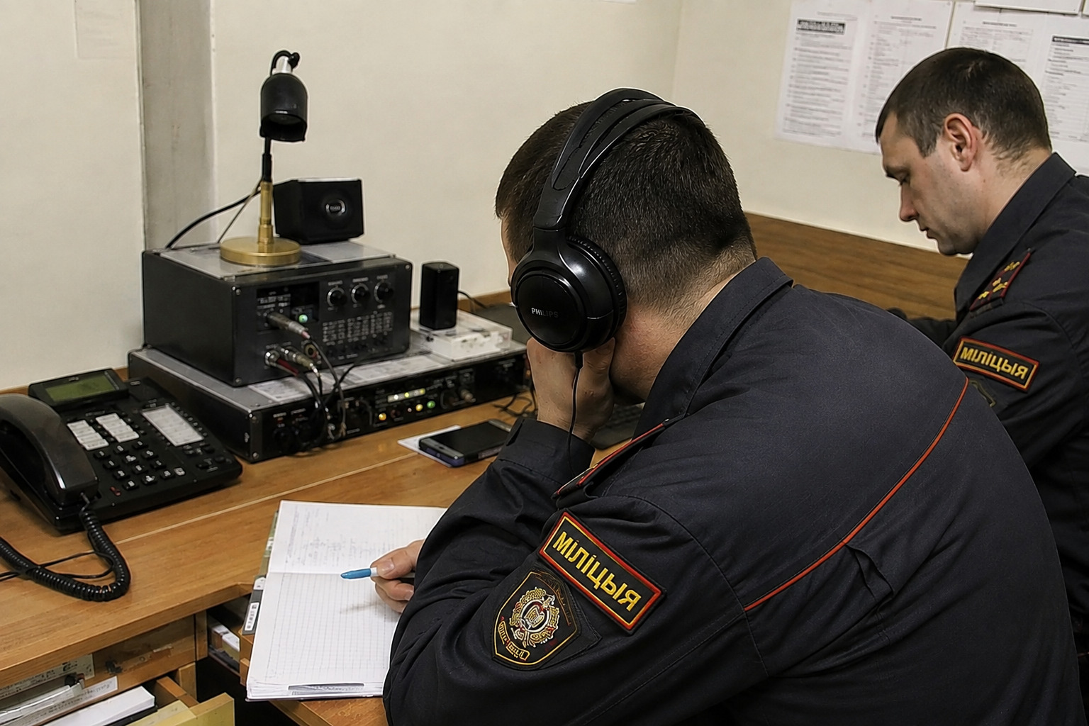 милиция прослушивает телефонный разговор