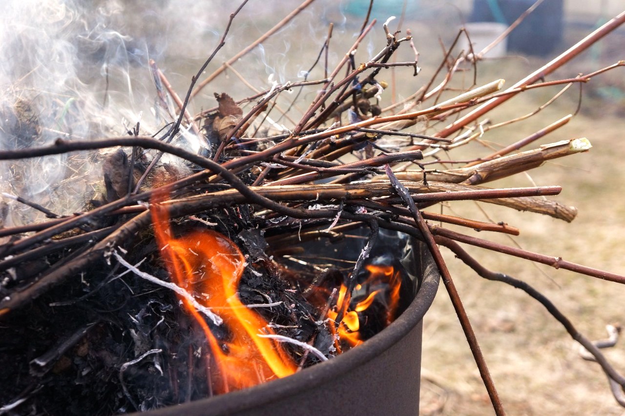 Сжигание травы