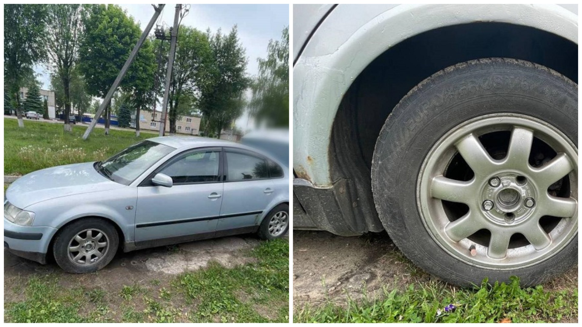 Мужчина открутил болты на колесах иномарки, чтобы на ней не ездила ...