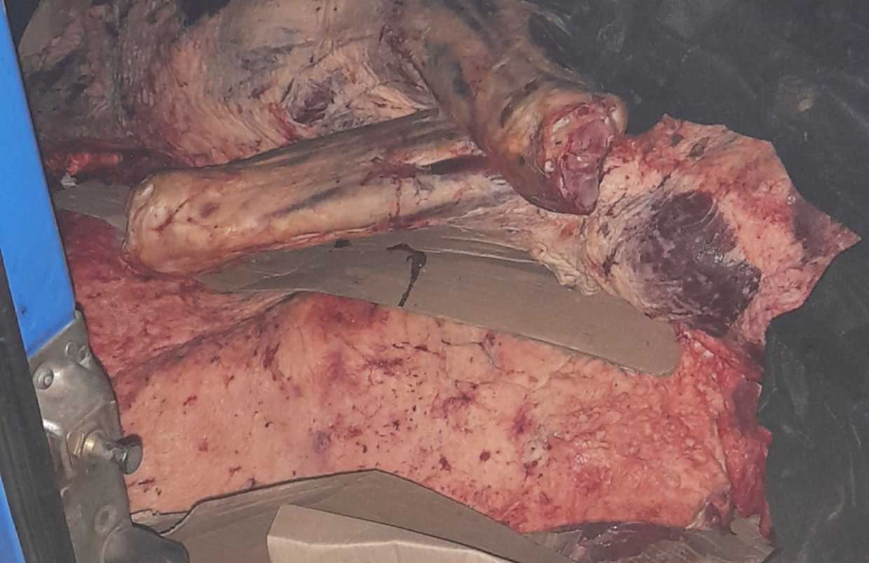 говядина, которую везли из Беларуси