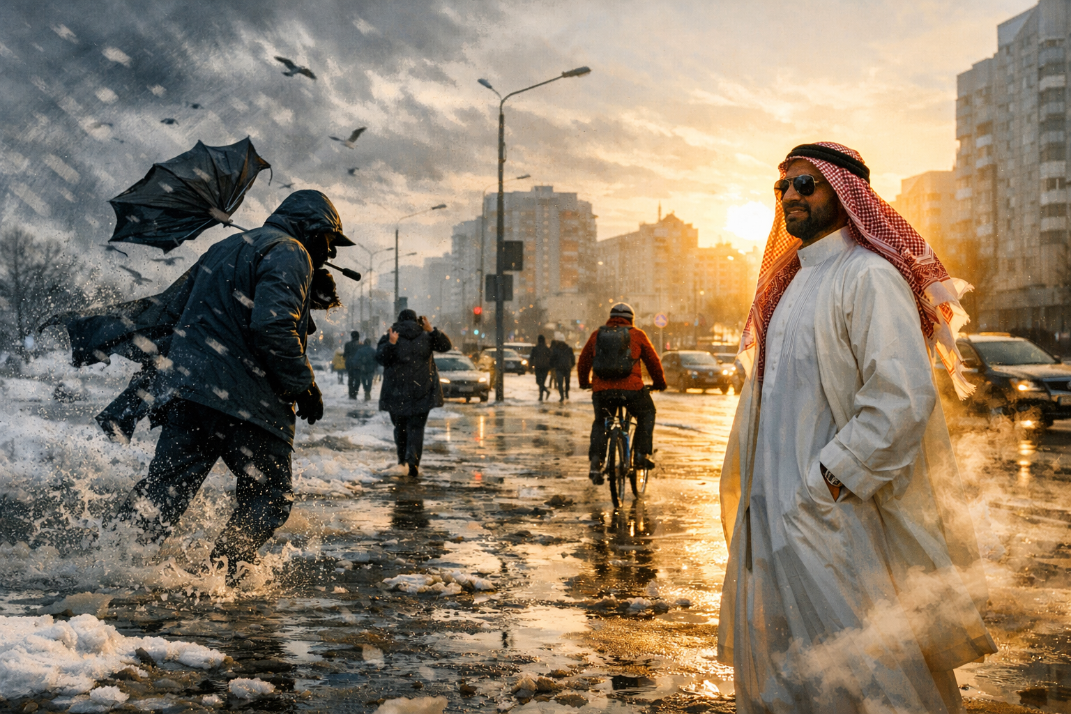 атлантический циклон и иранское тепло в Беларуси